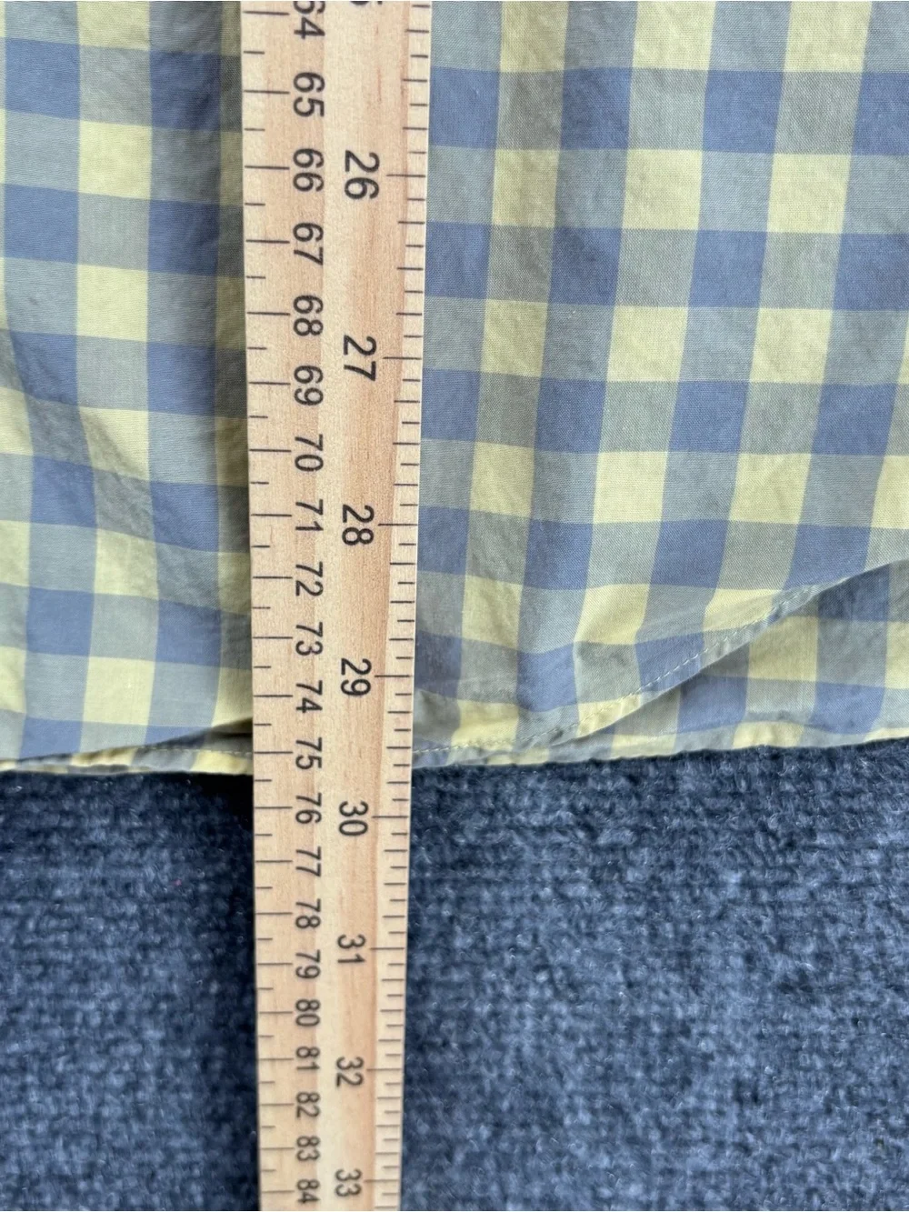 J Crew Yellow & Gray Academia Preppy Long Sleeve Button Down Shirt Men’s XL